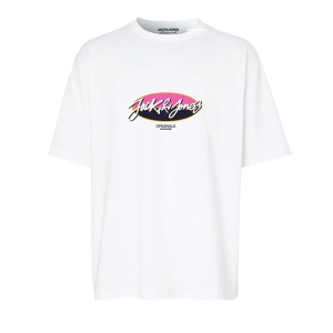 Jack & Jones 12255650 Jortampa Tişört Ss Beyaz 