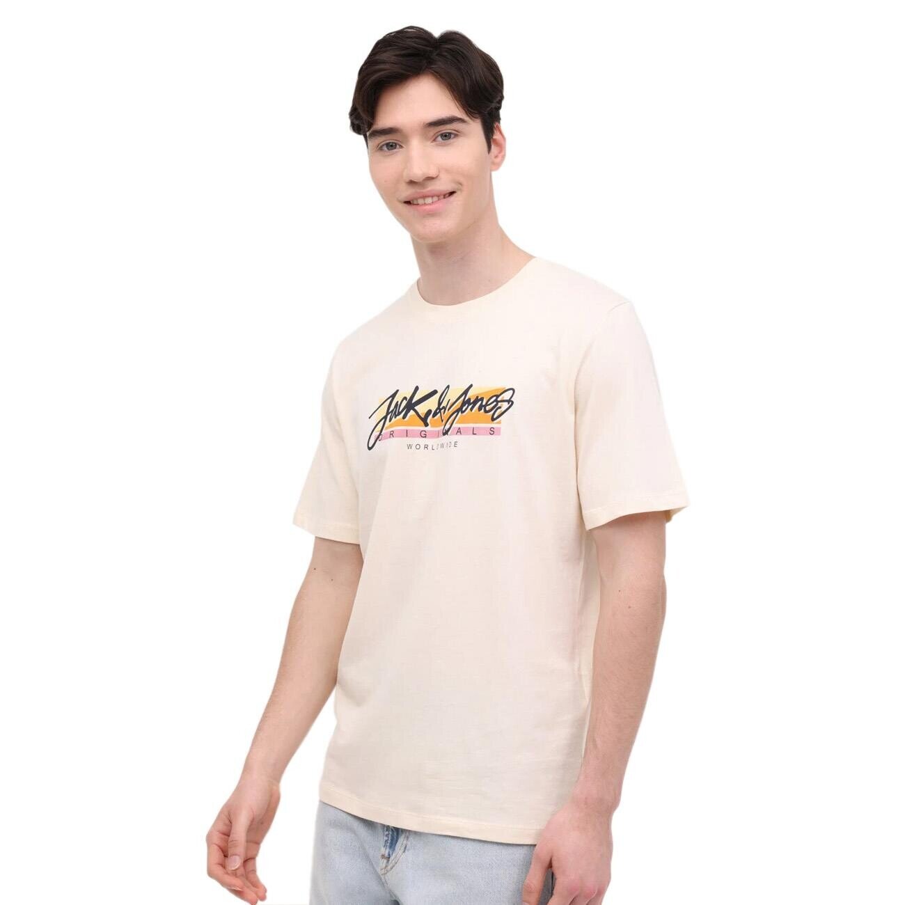 Jack & Jones 12255650 Jortampa Tişört Ss Krem - 2