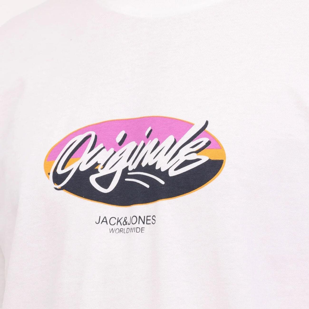 Jack & Jones 12255650 Jortampa Tişört Ss Beyaz - 4