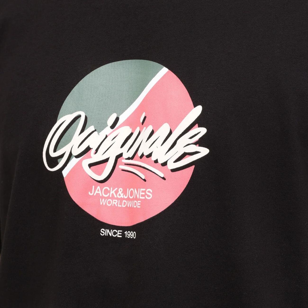 Jack & Jones 12255650 Jortampa Tişört Ss Siyah - 4