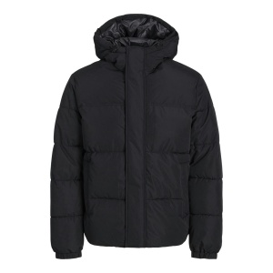 Jack & Jones 12256974 Jjebradley Puffer Hood Sn Siyah 