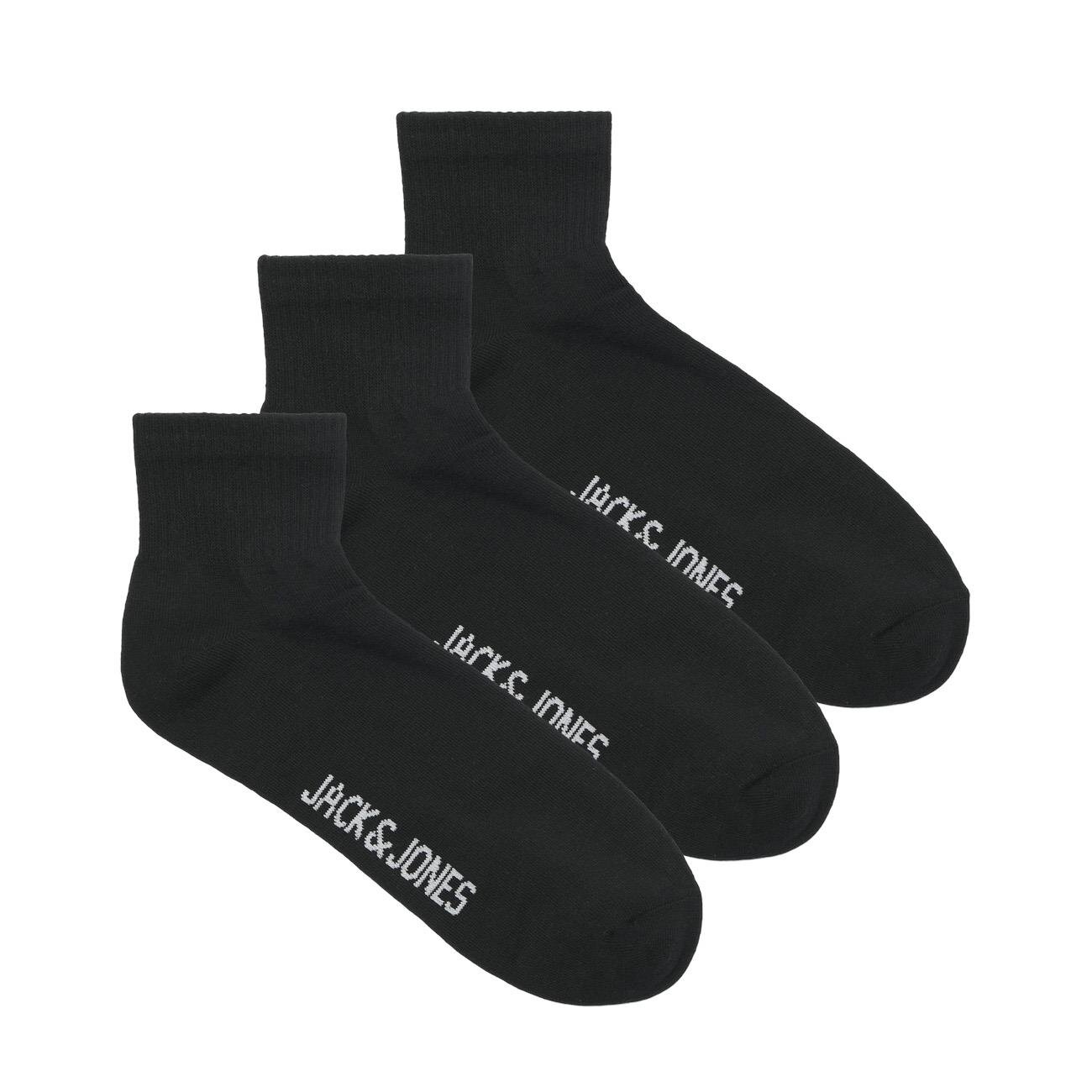 Jack & Jones 12257150 Jacleon Short Tennis Socks 3 Pack Sn Siyah - 2