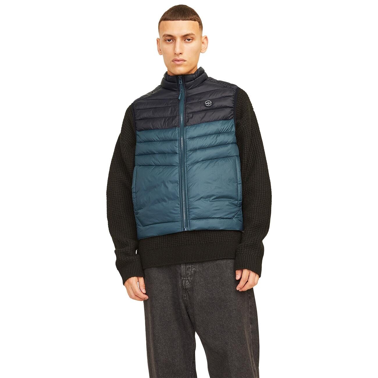 Jack & Jones 12258457 Jjesprint Bodywarmer Siyah-Petrol - 2