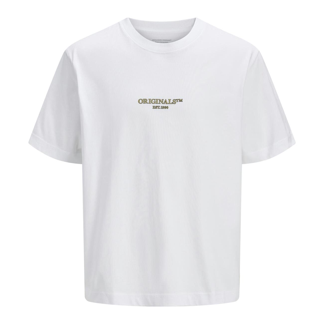 Jack & Jones 12273157 Jorislington Minimal Branding Tee Ss Sn Beyaz - 1
