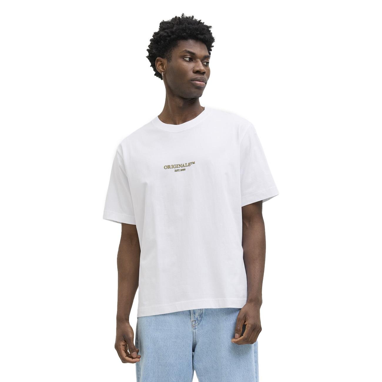 Jack & Jones 12273157 Jorislington Minimal Branding Tee Ss Sn Beyaz - 2