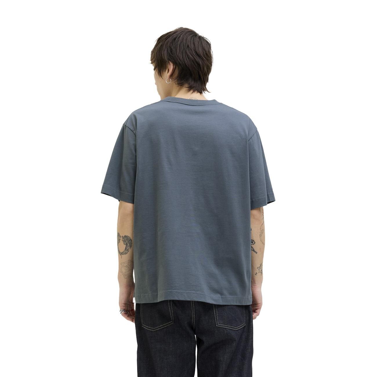 Jack & Jones 12273157 Jorislington Minimal Branding Tee Ss Sn Gri - 3