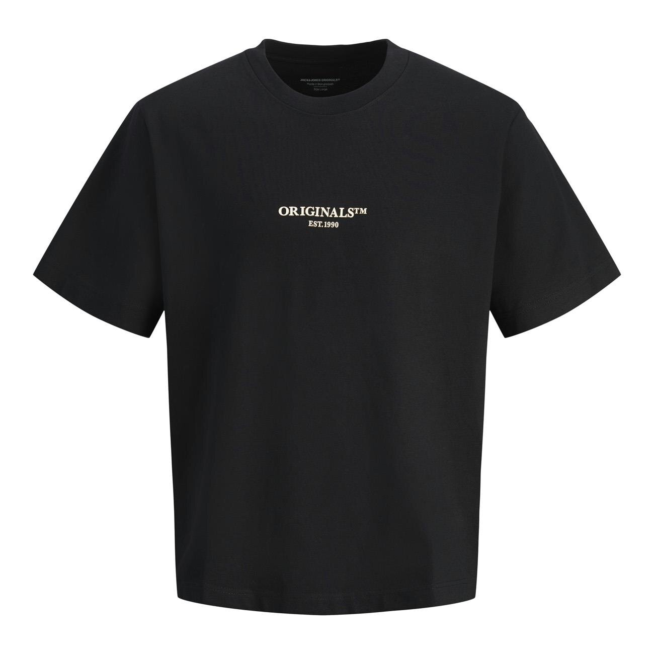 Jack & Jones 12273157 Jorislington Minimal Branding Tee Ss Sn Siyah - 1