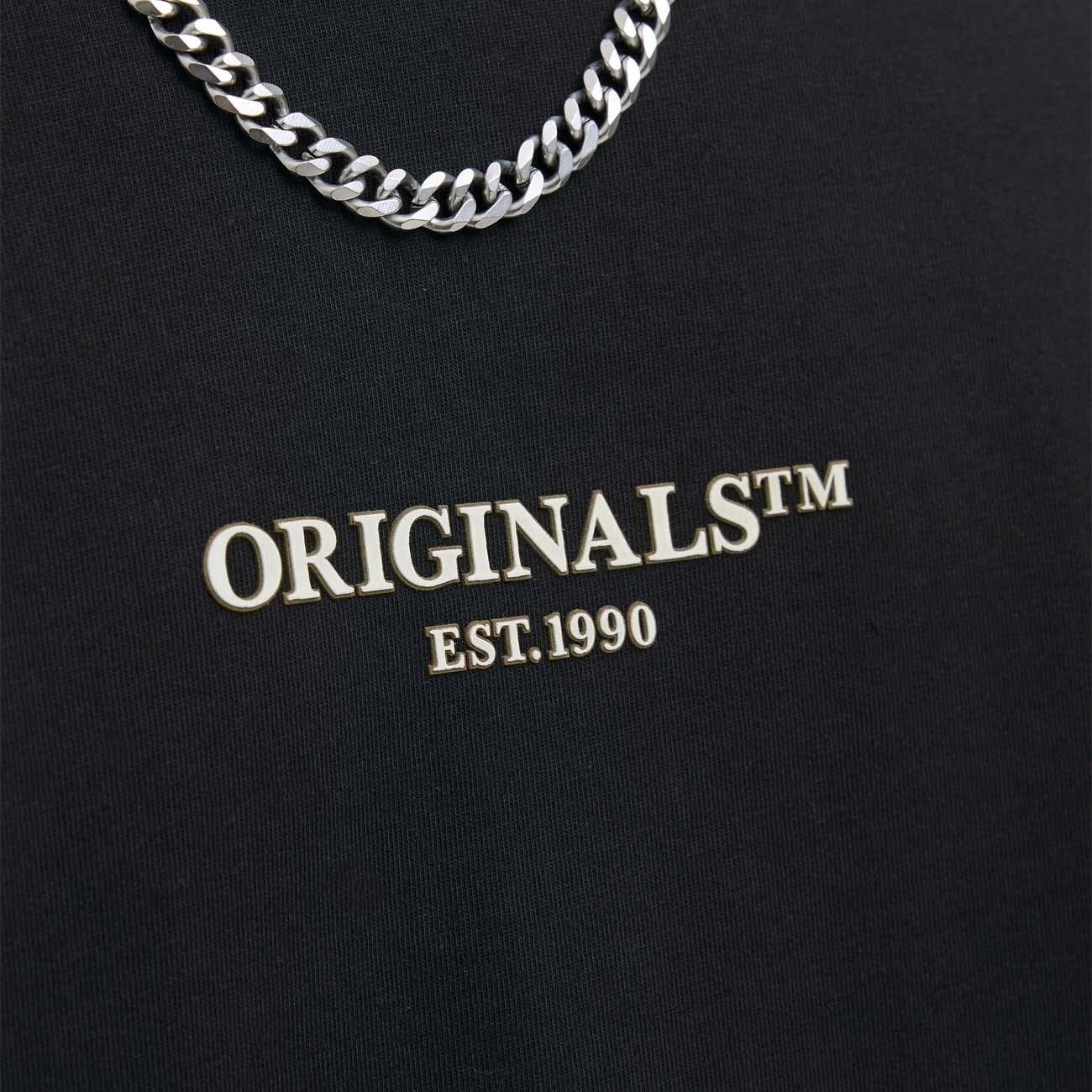 Jack & Jones 12273157 Jorislington Minimal Branding Tee Ss Sn Siyah - 4