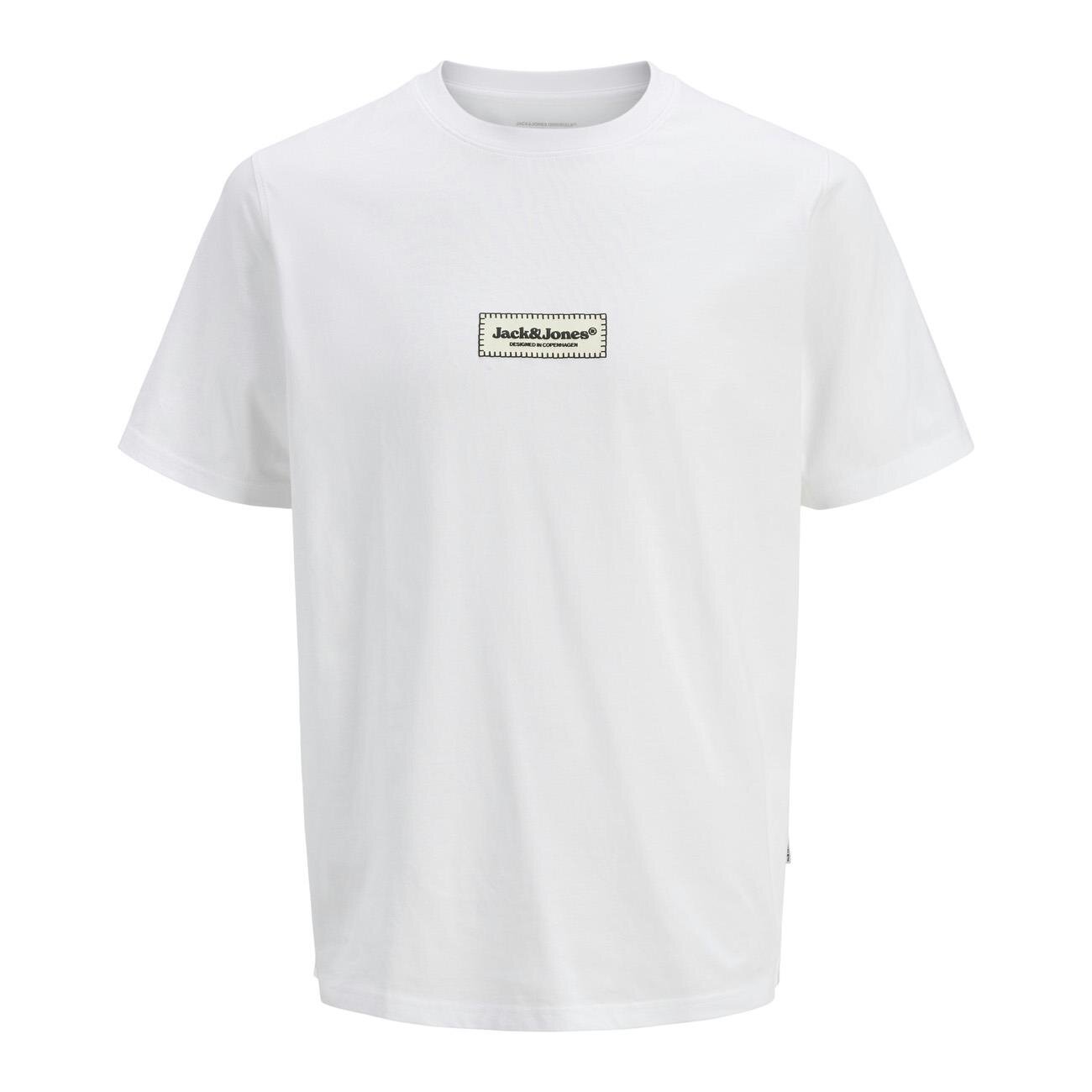 Jack & Jones 12273182 Jorsplit Fakestitch Branding Tee Ss Cn Beyaz - 1