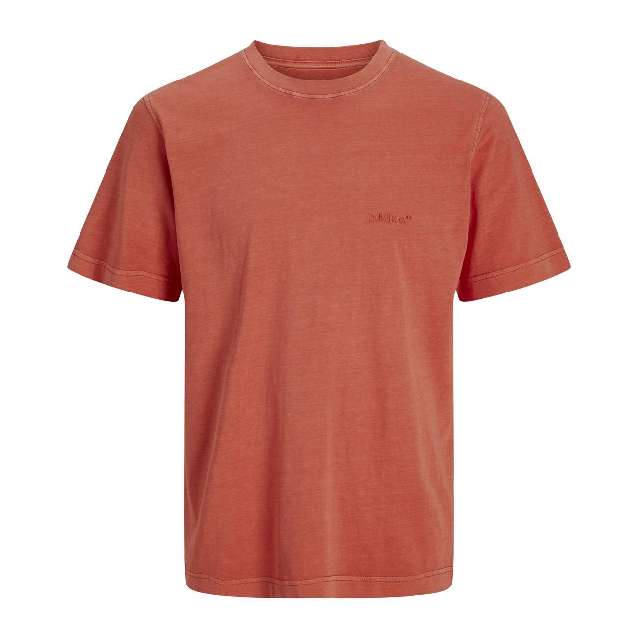 Jack & Jones 12273573 Jorvarenna Pigment Dye Tee Ss Crew Neck Turuncu - 1