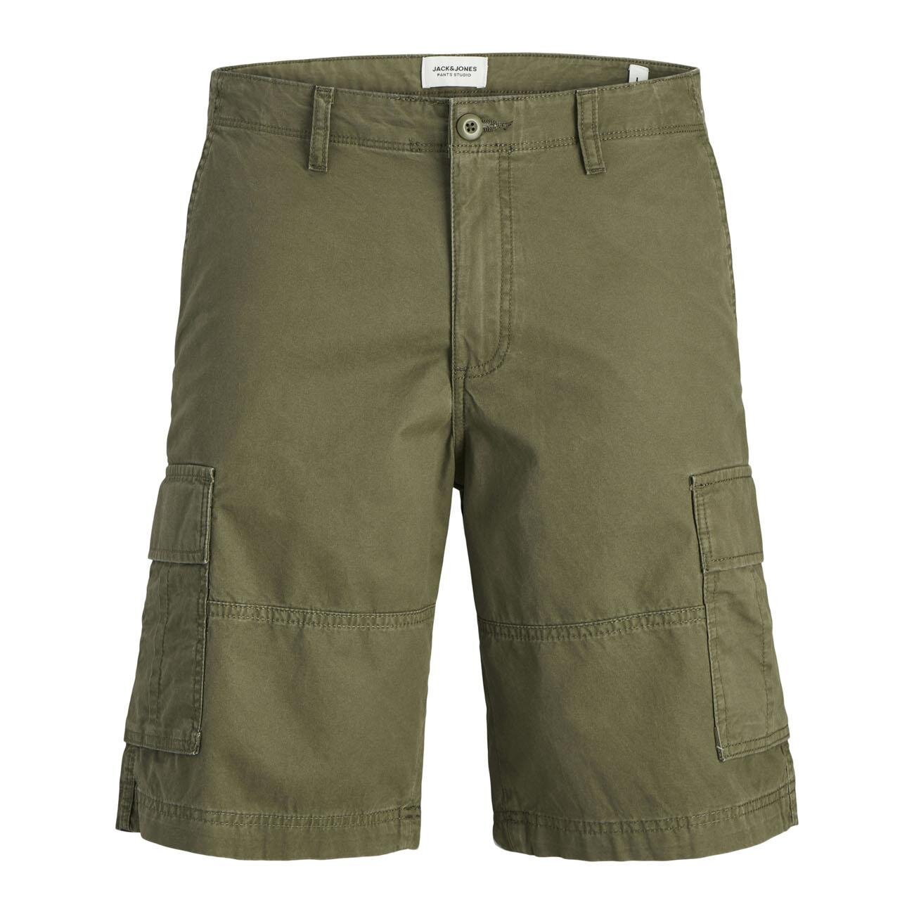 Jack & Jones 12274389 Jpstcole Mateo Cargo Short Mid Haki - 1