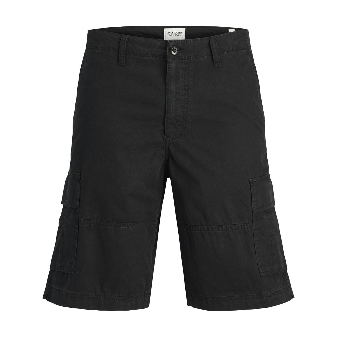 Jack & Jones 12274389 Jpstcole Mateo Cargo Short Mid Siyah - 1