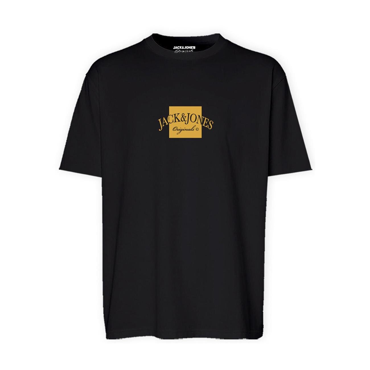 Jack & Jones 12277888 Jorboston Tee Ss Crew Neck Fst Siyah - 1