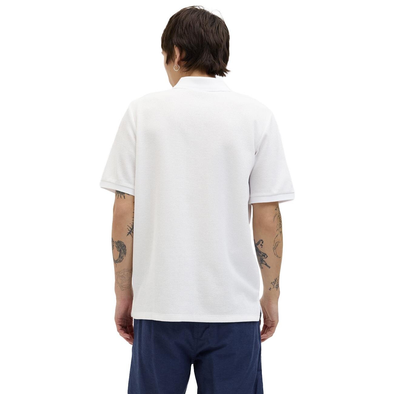 Jack & Jones 12279177 Jjeaustin Zip Polo Ss Sn Beyaz - 3