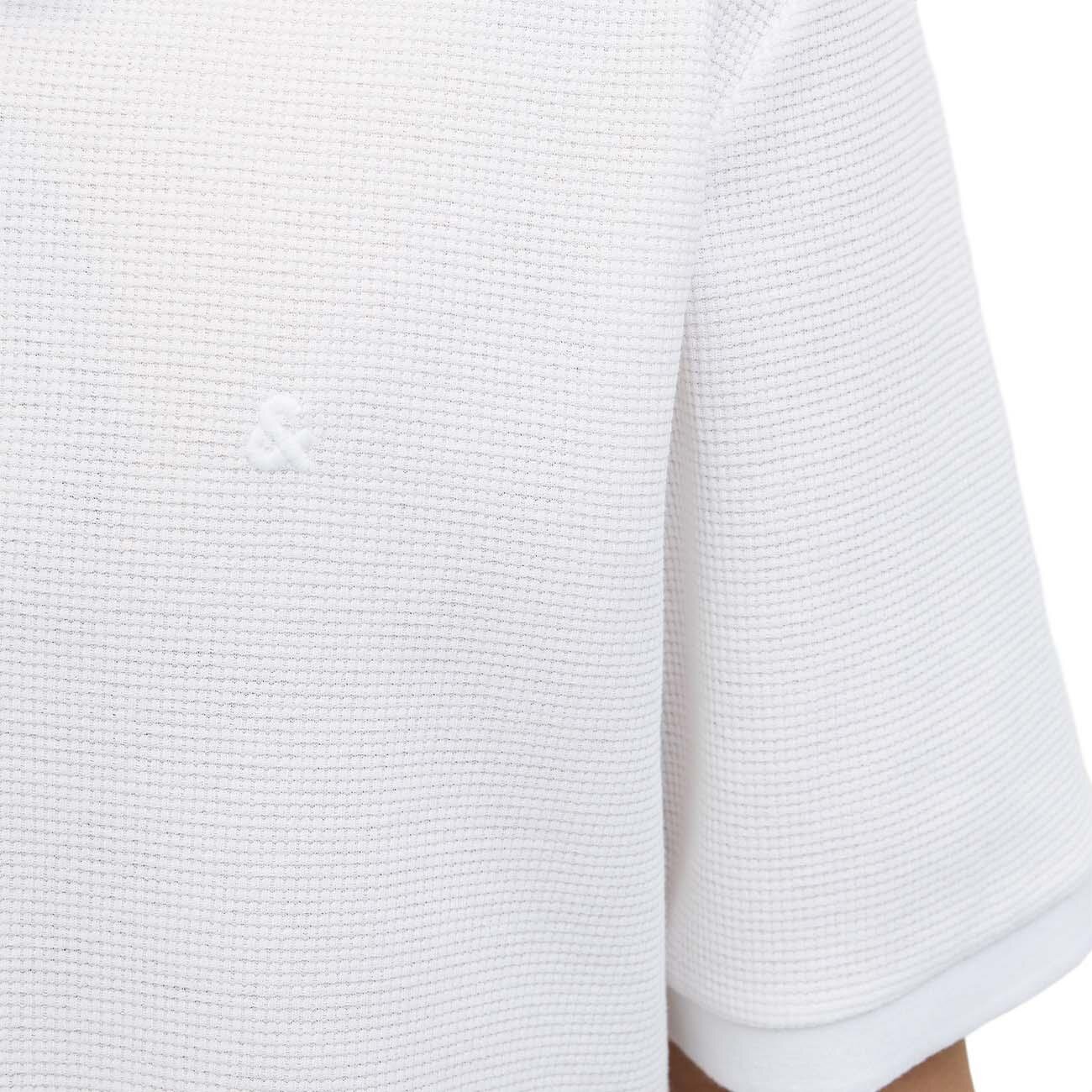 Jack & Jones 12279177 Jjeaustin Zip Polo Ss Sn Beyaz - 5