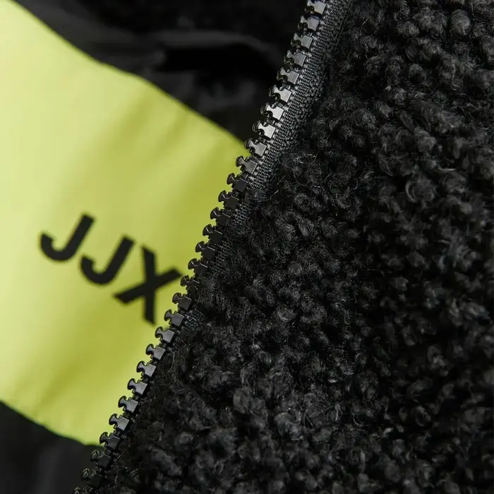 JJXX 12240601 Jxisa Teddy Puffer Ceket Otw Siyah - 3