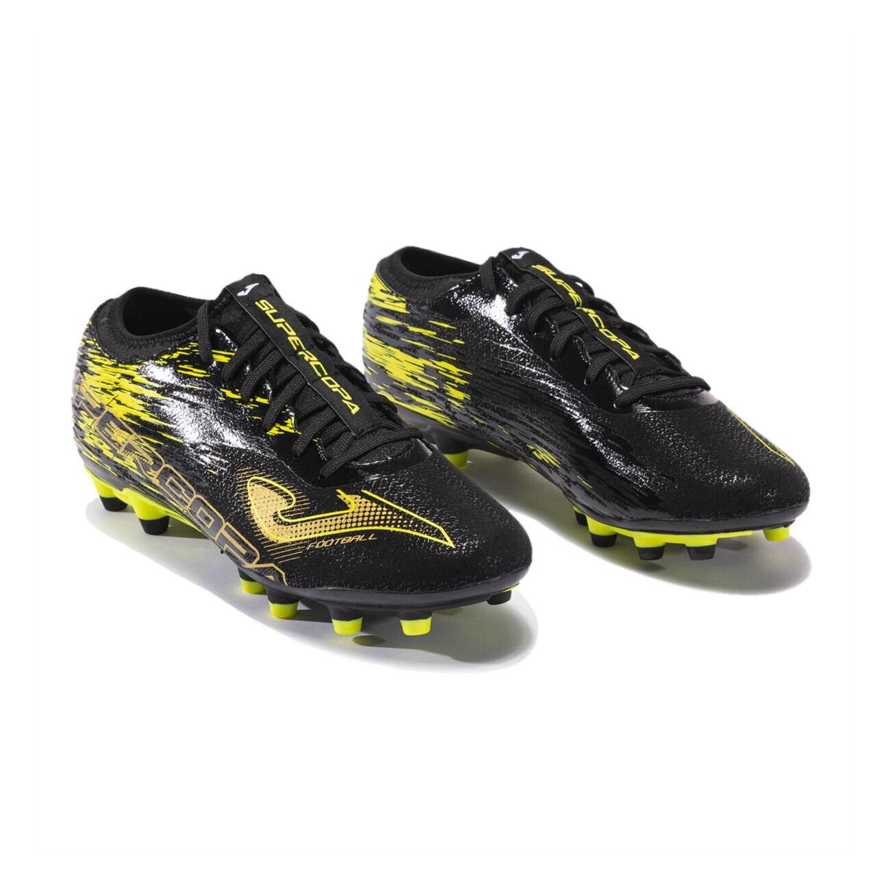 Joma Supercopa 2301 Krampon Siyah-Fosforlu Sarı - 2