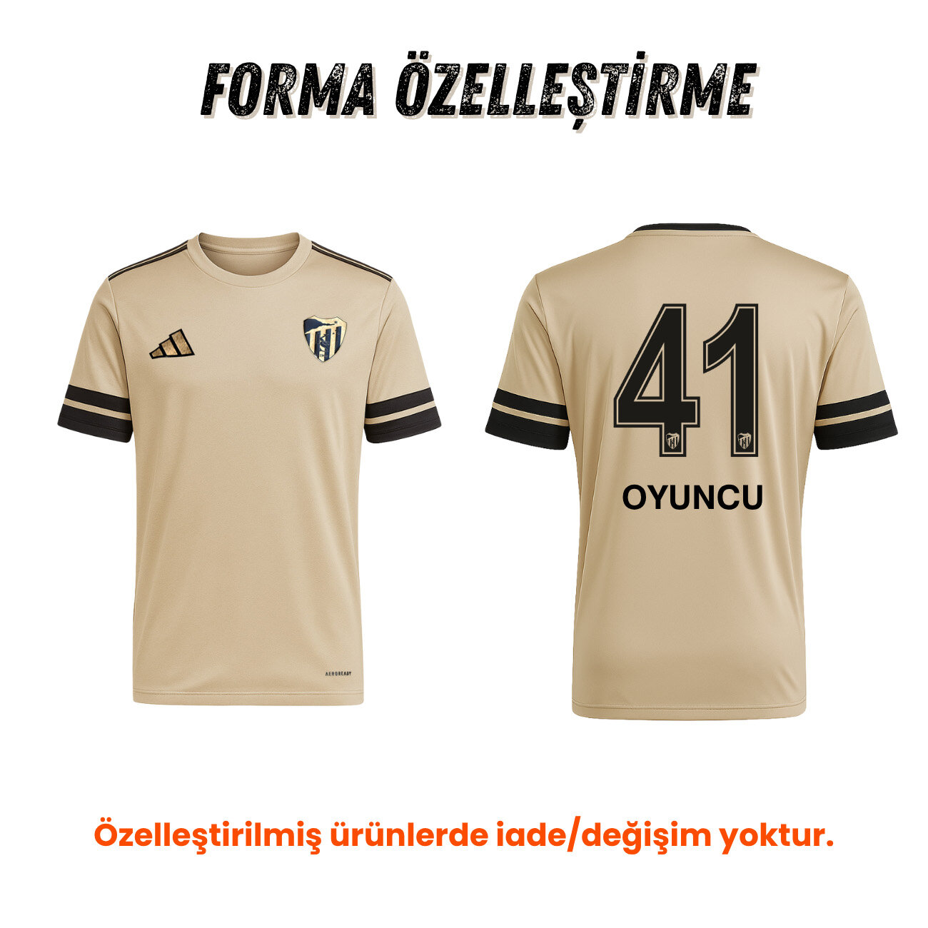 Kocaelispor Adidas 25/26 Sezonu Forma Gold - 9