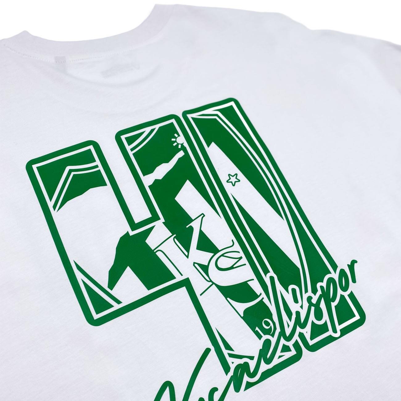 Kocaelispor 060526 Lisanslı Oversize Klasik Baskılı T-Shirt Beyaz - 5