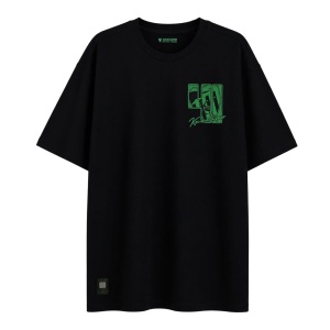 Kocaelispor 060526 Lisanslı Oversize Klasik Baskılı T-Shirt Siyah - Kocaelispor