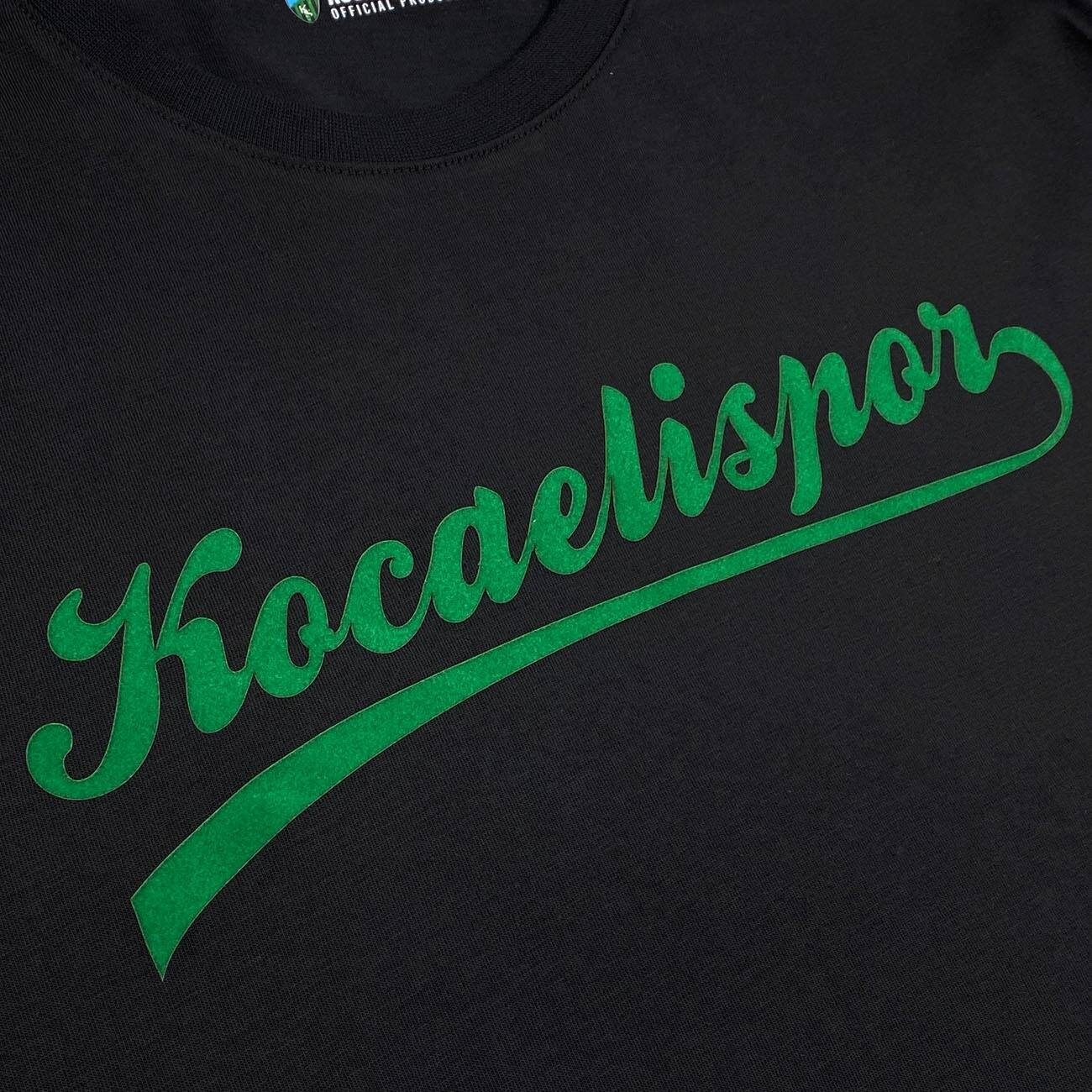 Kocaelispor 070526 Lisanslı Flog Baskılı Çocuk T-Shirt Siyah - 4