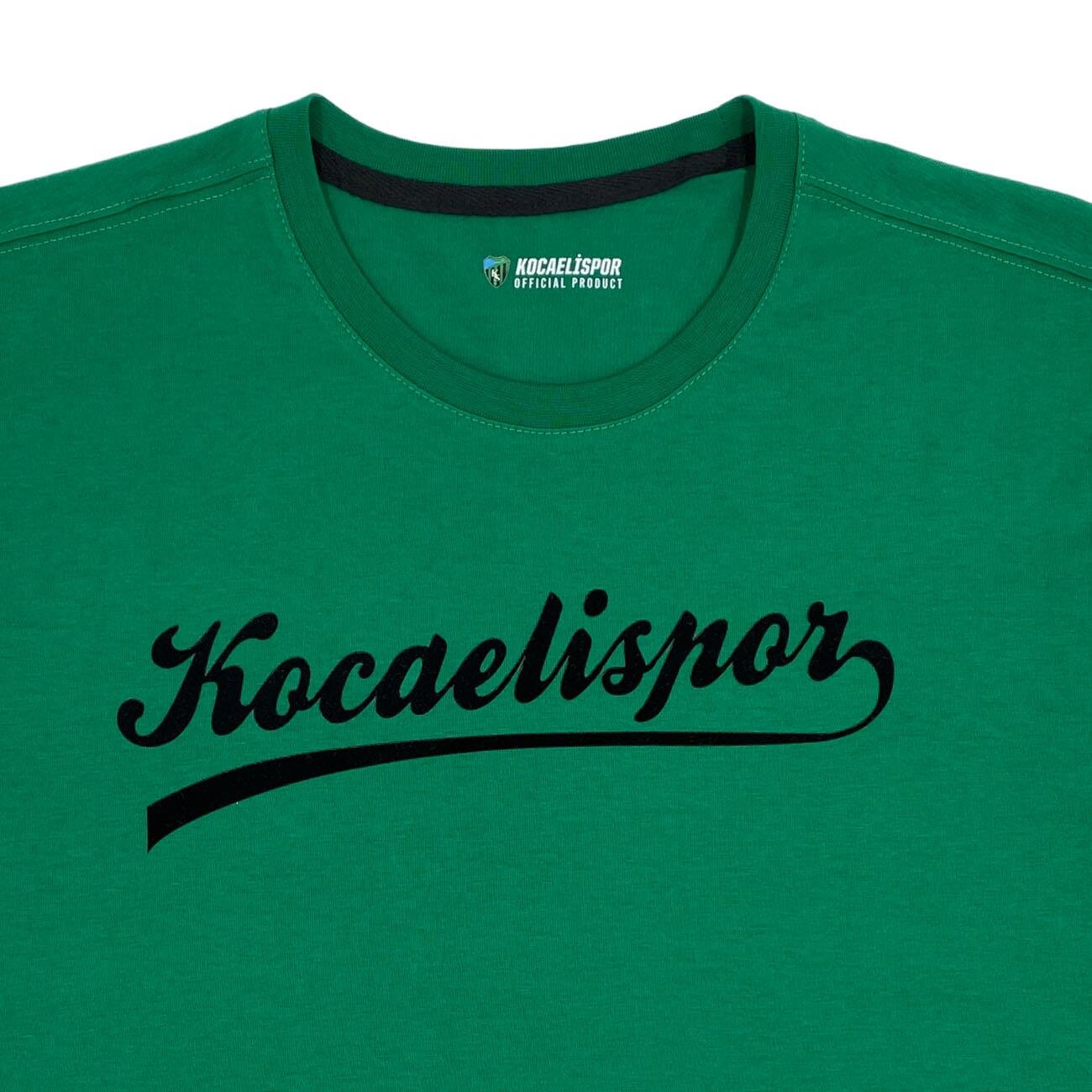 Kocaelispor 070526 Lisanslı Flog Baskılı Çocuk T-Shirt Yeşil - 3