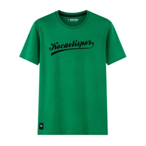Kocaelispor 070526 Lisanslı Flog Baskılı T-Shirt Yeşil - Kocaelispor