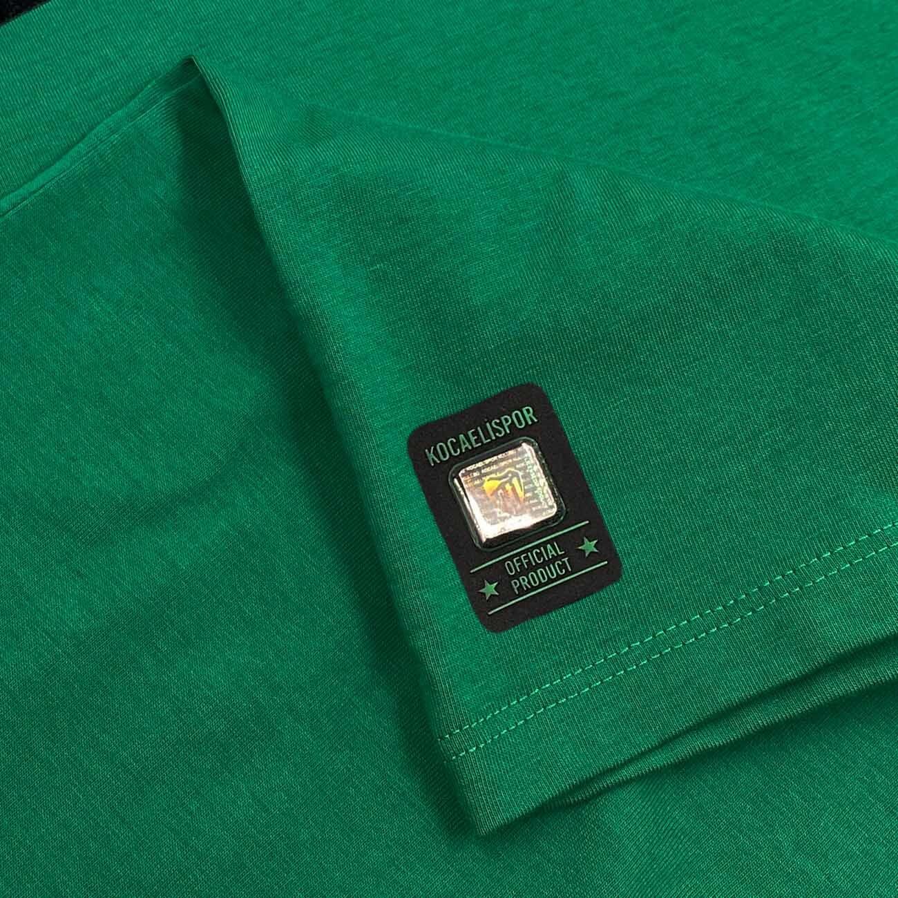 Kocaelispor 070526 Lisanslı Flog Baskılı T-Shirt Yeşil - 5