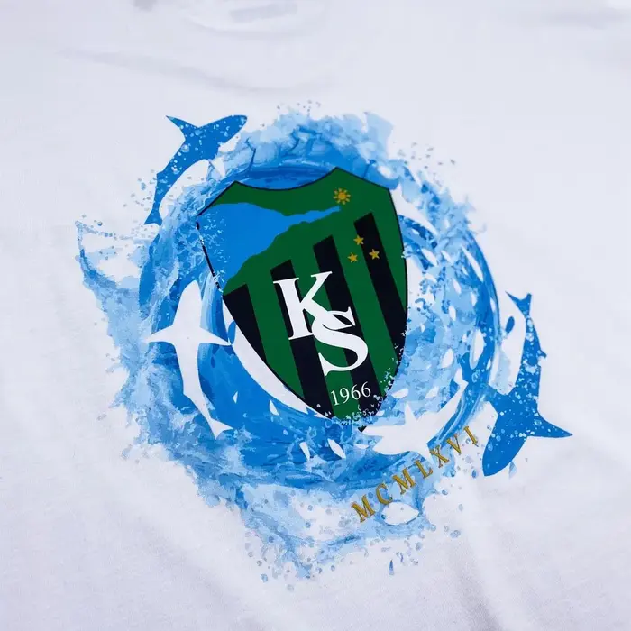 Kocaelispor 080526 Lisanslı Oversize Varak Baskılı T-Shirt Beyaz - 4