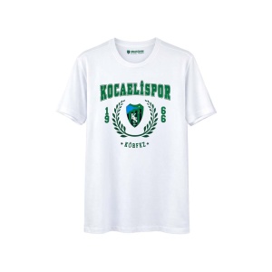 Kocaelispor 110526 Lisanslı 1966 Baskılı Çocuk T-Shirt Beyaz - Kocaelispor