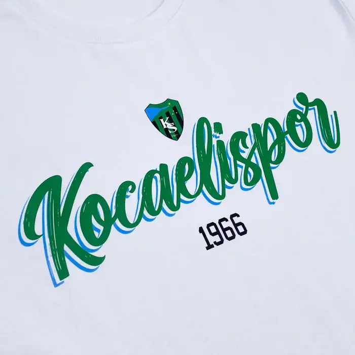 Kocaelispor 110526 Lisanslı 1966 Baskılı Çocuk T-Shirt Beyaz - 4