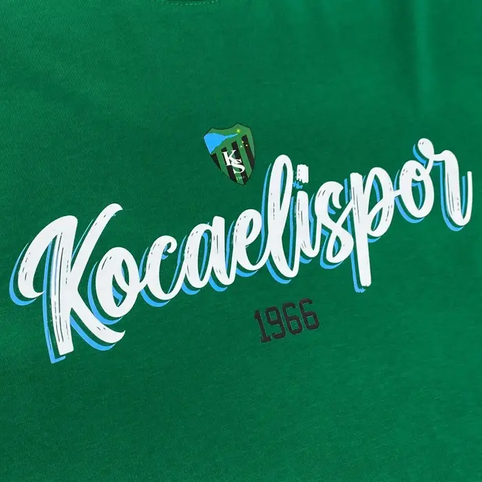 Kocaelispor 110526 Lisanslı 1966 Baskılı Çocuk T-Shirt Yeşil - 4