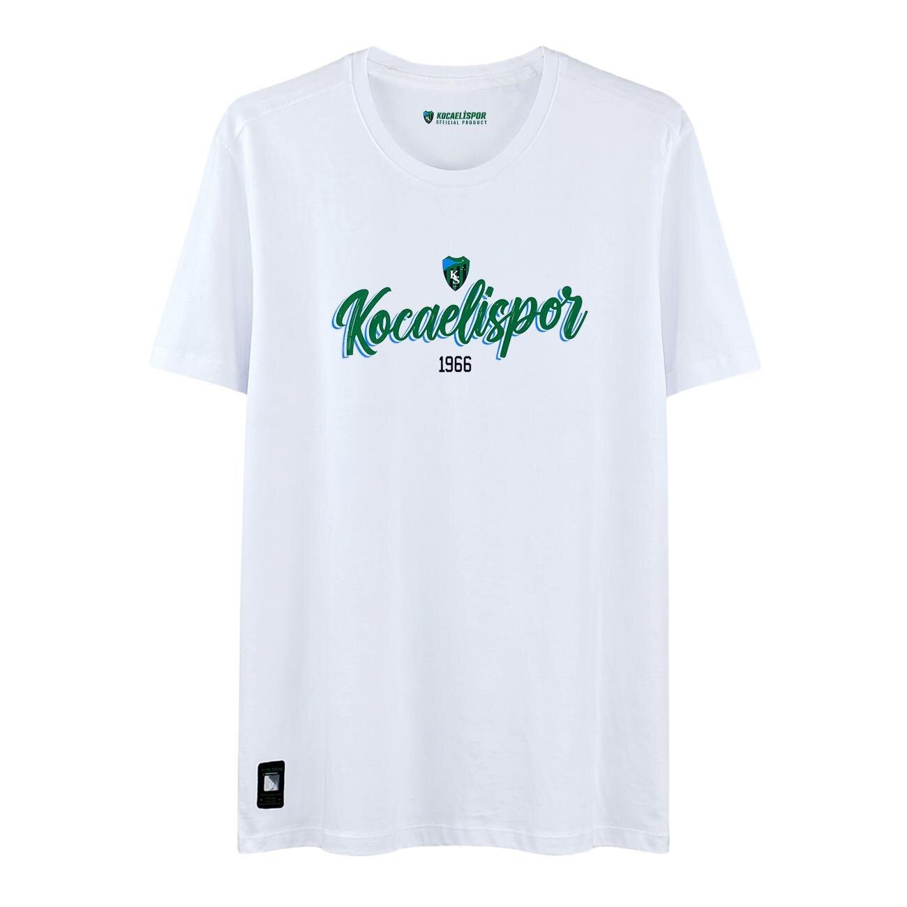 Kocaelispor 110526 Lisanslı 1966 Baskılı T-Shirt Beyaz - 1