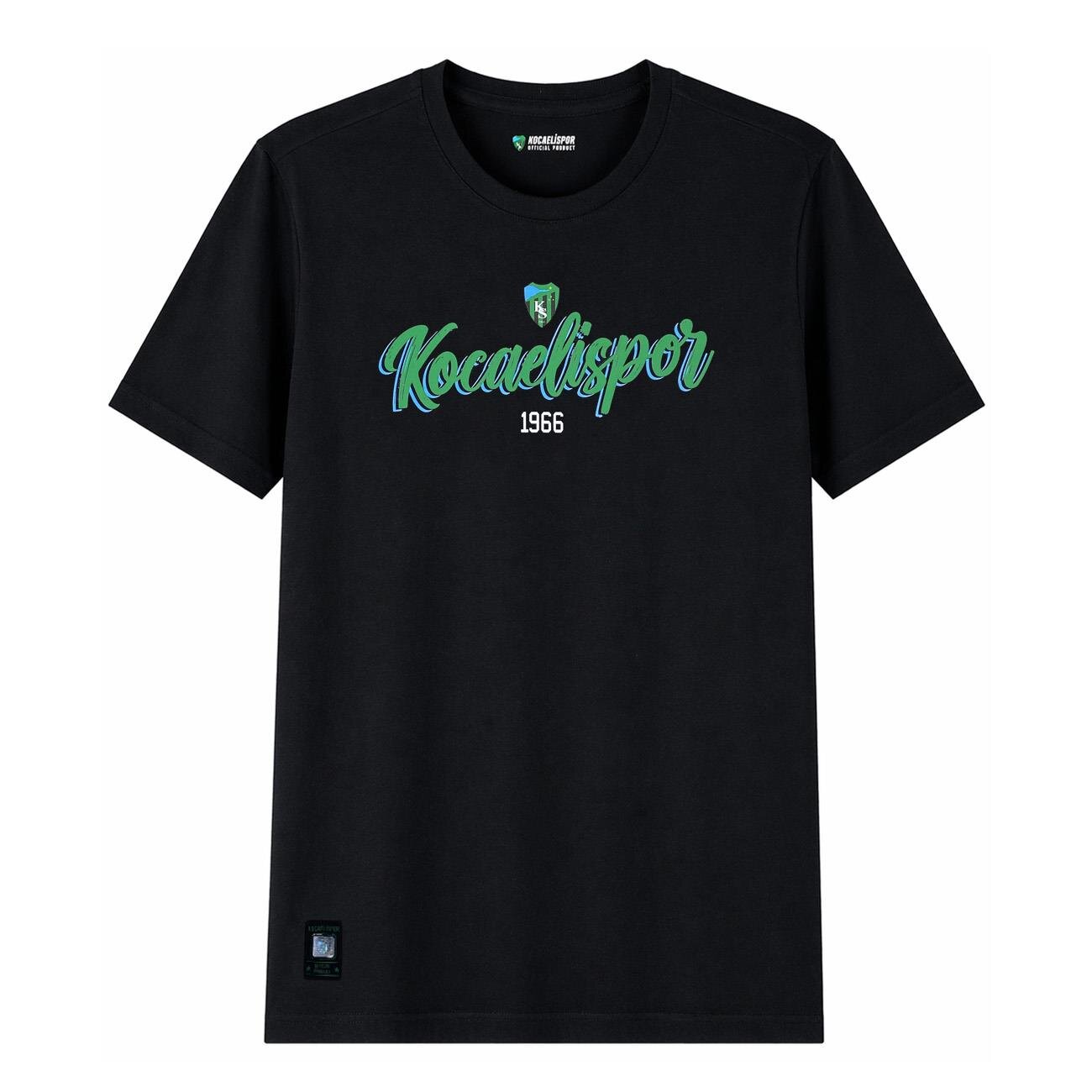 Kocaelispor 110526 Lisanslı 1966 Baskılı T-Shirt Siyah - 1