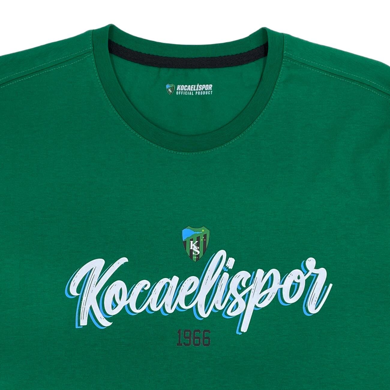 Kocaelispor 110526 Lisanslı 1966 Baskılı T-Shirt Yeşil - 3