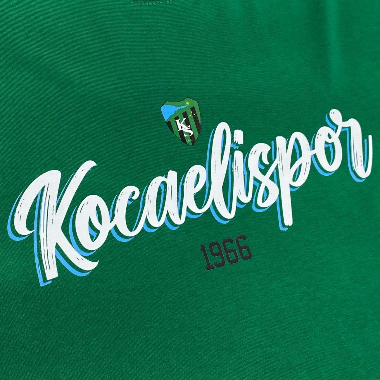 Kocaelispor 110526 Lisanslı 1966 Baskılı T-Shirt Yeşil - 4