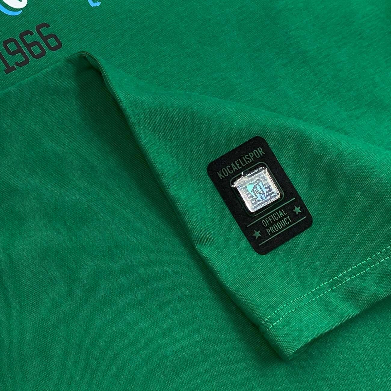 Kocaelispor 110526 Lisanslı 1966 Baskılı T-Shirt Yeşil - 5
