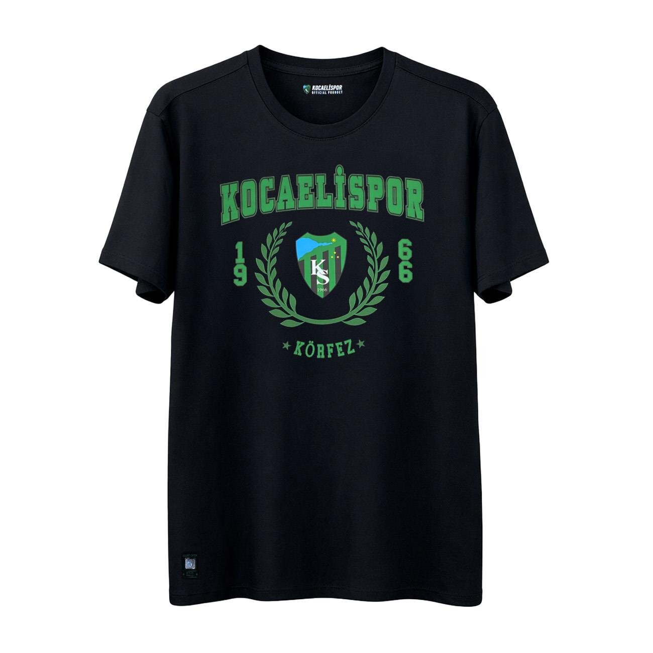Kocaelispor 110526 Lisanslı Körfez Baskılı T-Shirt Siyah - 1