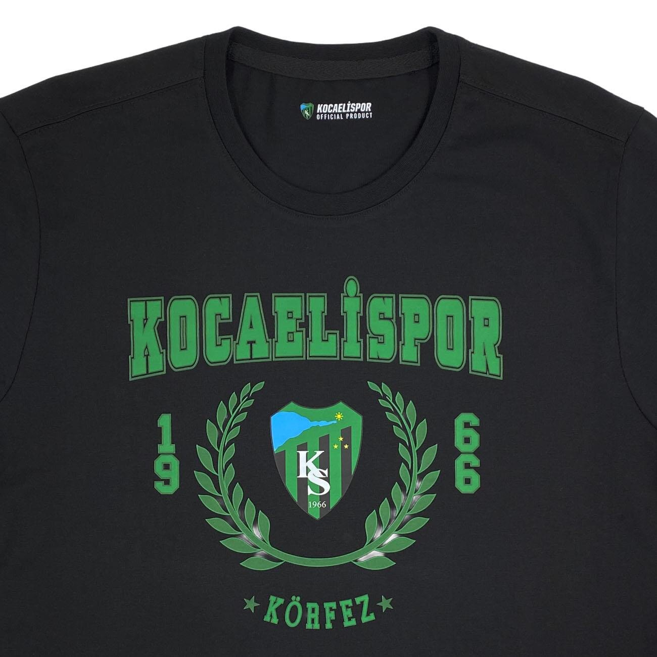 Kocaelispor 110526 Lisanslı Körfez Baskılı T-Shirt Siyah - 3