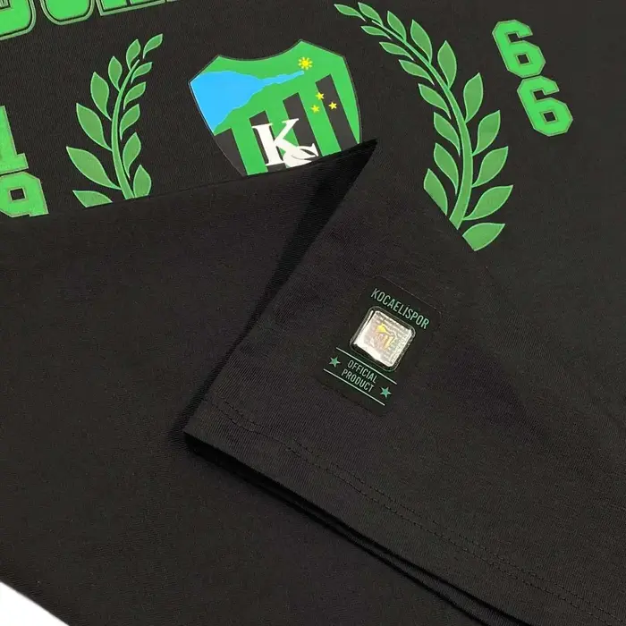 Kocaelispor 110526 Lisanslı Körfez Baskılı T-Shirt Siyah - 5