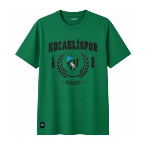 Kocaelispor 110526 Lisanslı Körfez Baskılı T-Shirt Yeşil - Kocaelispor