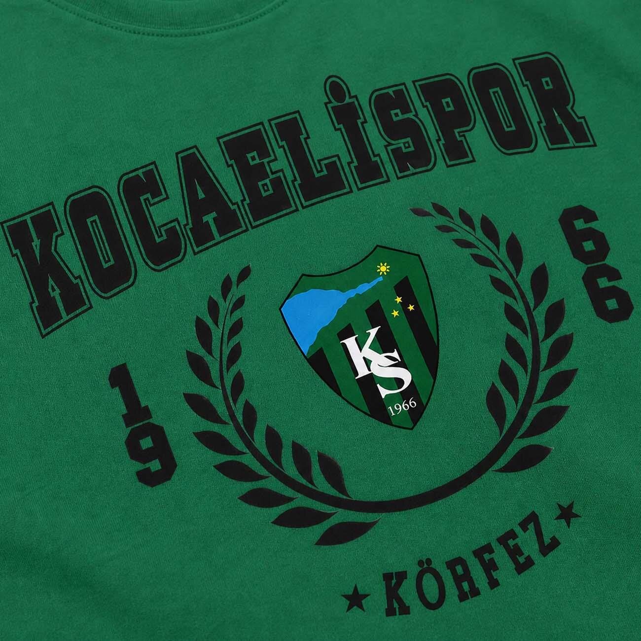Kocaelispor 110526 Lisanslı Körfez Baskılı T-Shirt Yeşil - 3