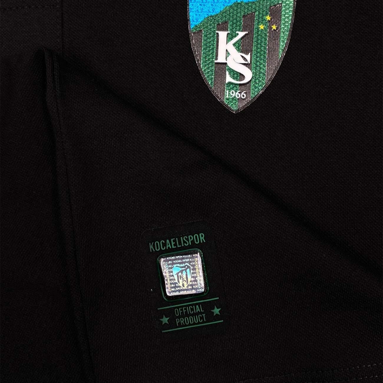 Kocaelispor 150526 Lisanslı Polo Yaka T-Shirt Siyah - 5