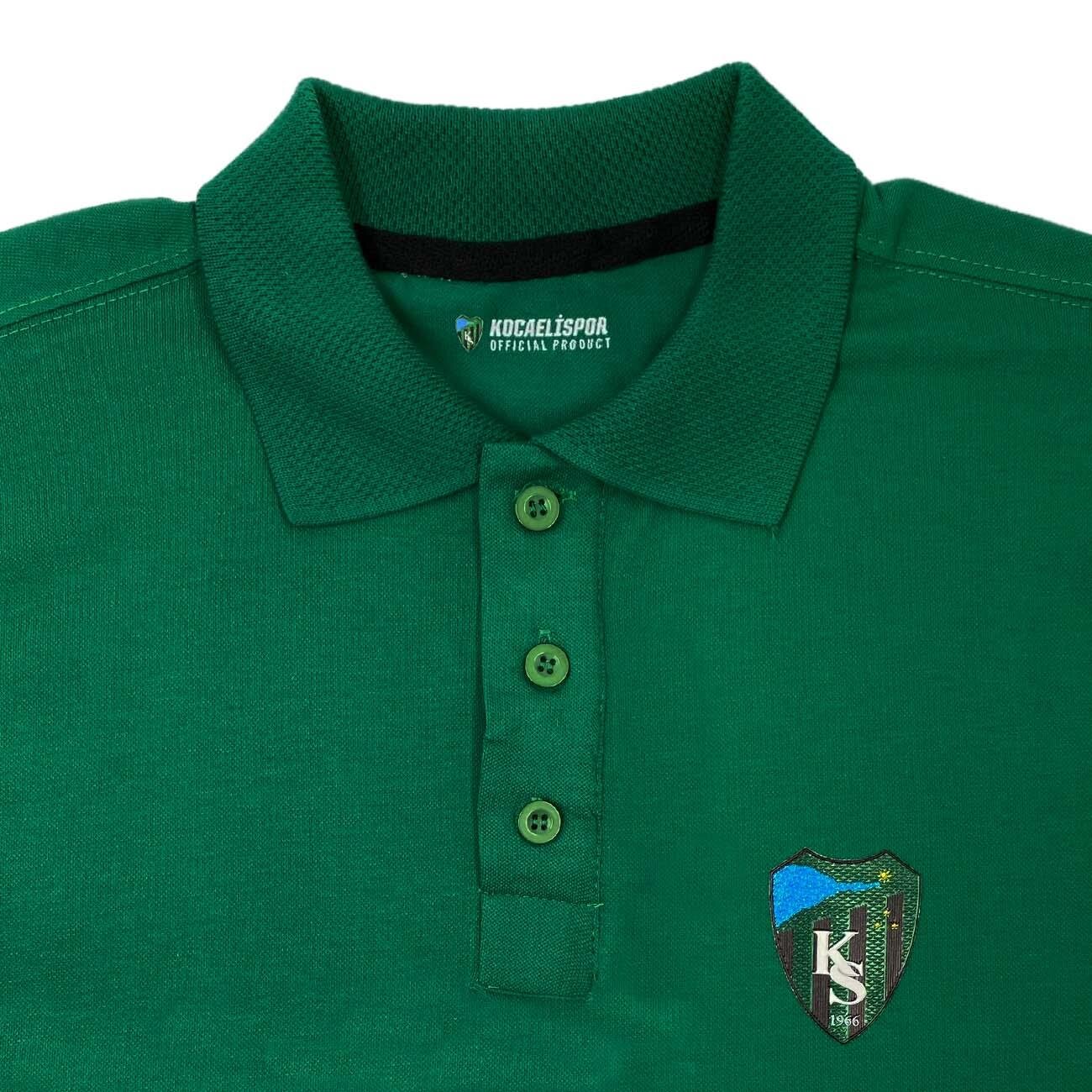 Kocaelispor 150526 Lisanslı Polo Yaka T-Shirt Yeşil - 3