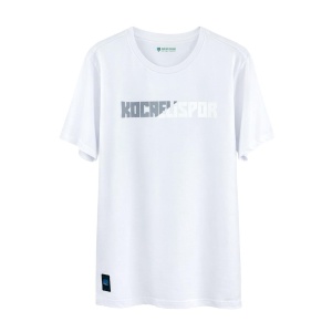 Kocaelispor 160426 Reflektif Baskılı T-Shirt Beyaz - Kocaelispor