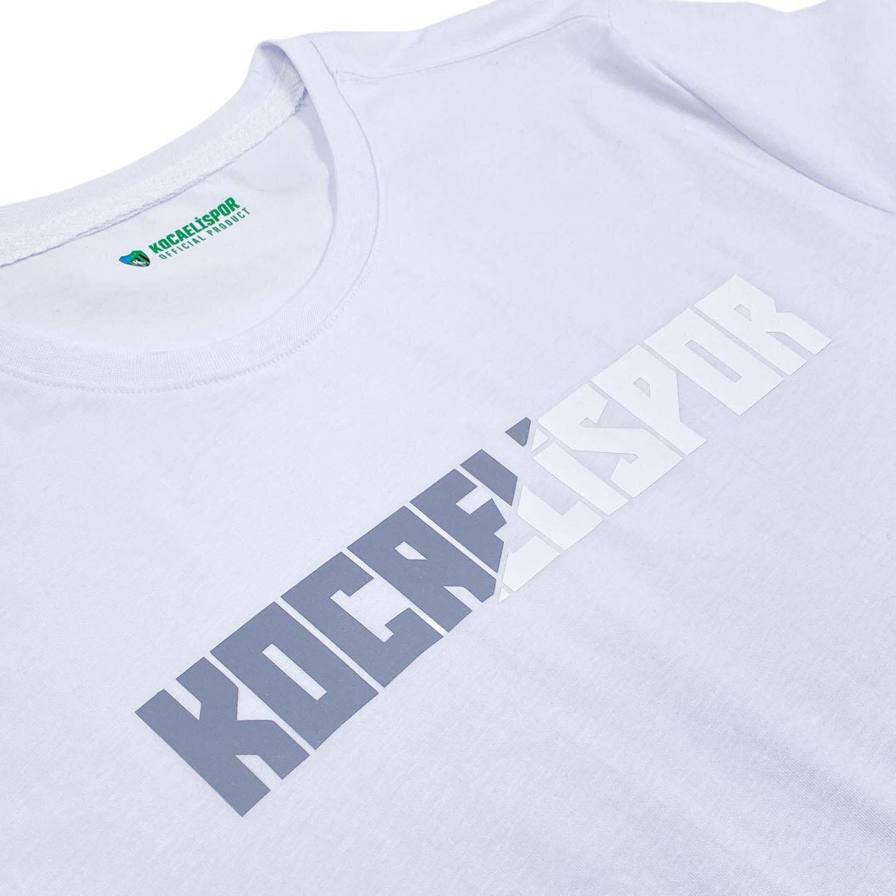 Kocaelispor 160426 Reflektif Baskılı T-Shirt Beyaz - 4