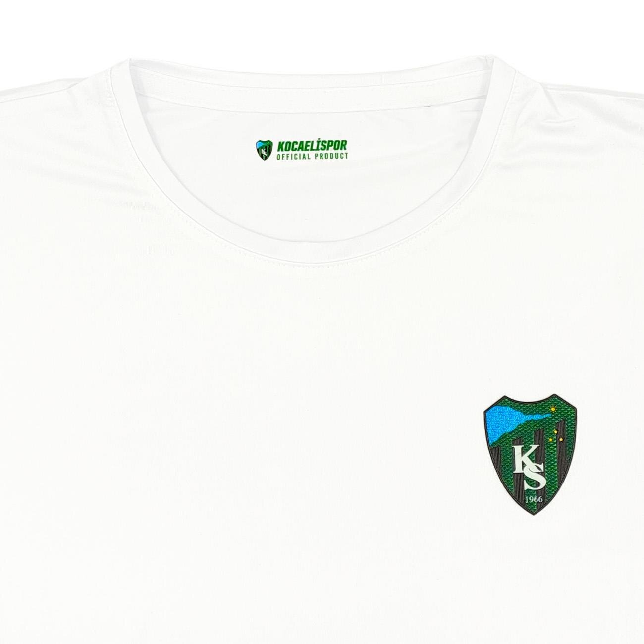 Kocaelispor 170526 Lisanslı Climacool Sıfır Yaka T-Shirt Beyaz - 3