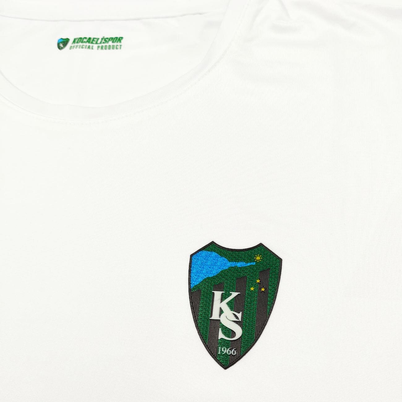 Kocaelispor 170526 Lisanslı Climacool Sıfır Yaka T-Shirt Beyaz - 4