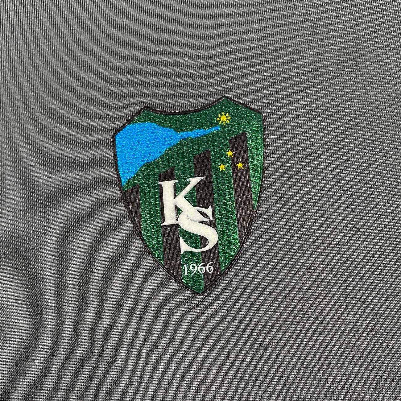 Kocaelispor 170526 Lisanslı Climacool Sıfır Yaka T-Shirt Gri - 4