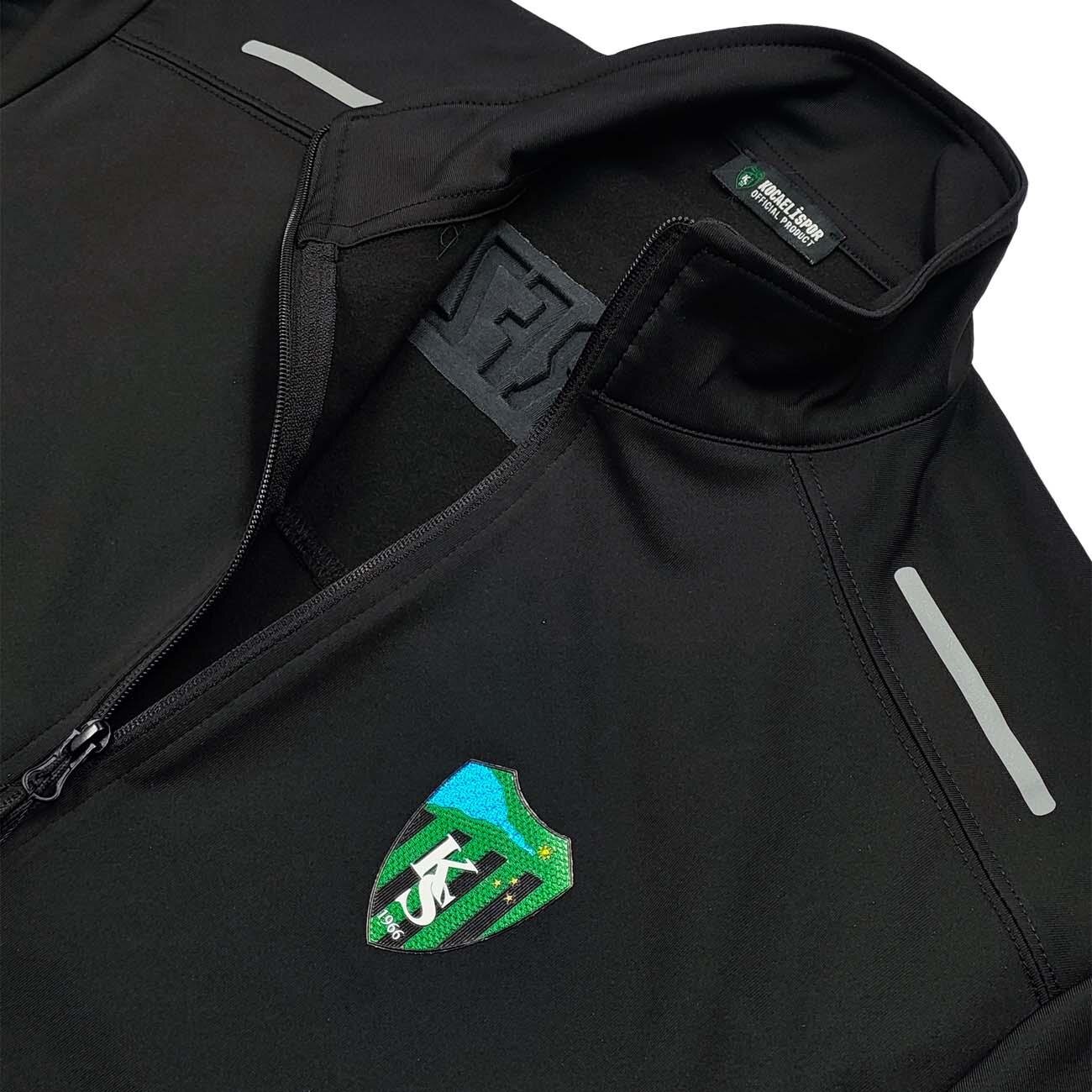 Kocaelispor 25/26 Likra Polyester Eşofman Ceket Siyah - 4